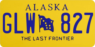 AK license plate GLW827