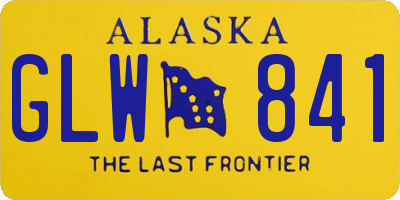 AK license plate GLW841