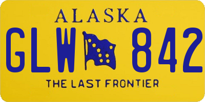 AK license plate GLW842