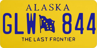 AK license plate GLW844