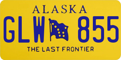 AK license plate GLW855