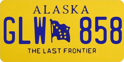 AK license plate GLW858