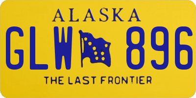 AK license plate GLW896