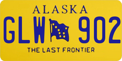 AK license plate GLW902