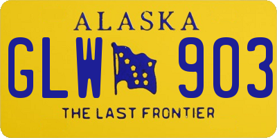 AK license plate GLW903