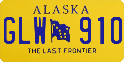 AK license plate GLW910