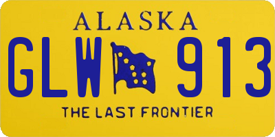 AK license plate GLW913