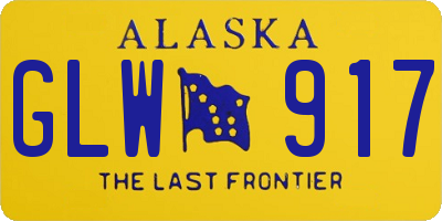 AK license plate GLW917