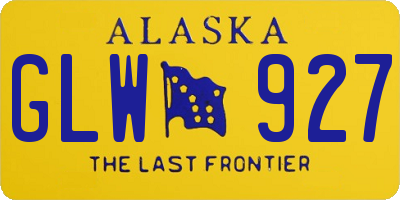 AK license plate GLW927