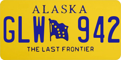 AK license plate GLW942