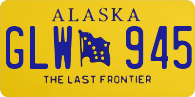 AK license plate GLW945