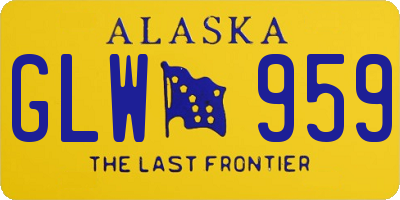 AK license plate GLW959
