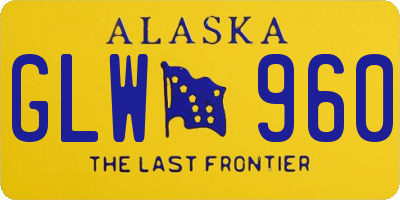 AK license plate GLW960