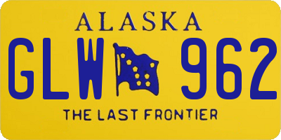 AK license plate GLW962