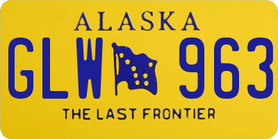 AK license plate GLW963