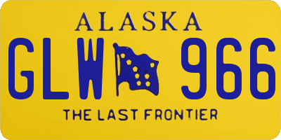 AK license plate GLW966