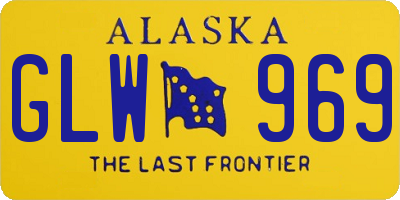 AK license plate GLW969