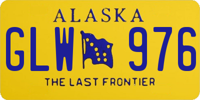AK license plate GLW976
