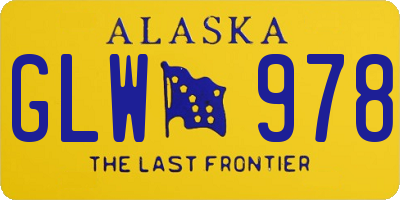 AK license plate GLW978