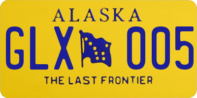 AK license plate GLX005