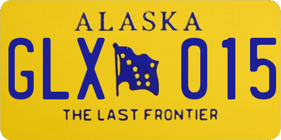 AK license plate GLX015