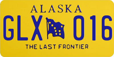 AK license plate GLX016