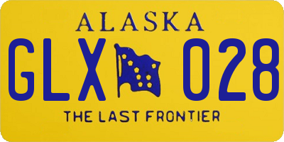 AK license plate GLX028