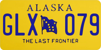 AK license plate GLX079