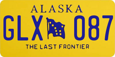 AK license plate GLX087