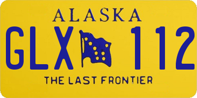 AK license plate GLX112