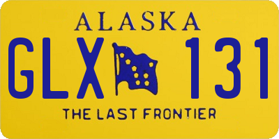 AK license plate GLX131
