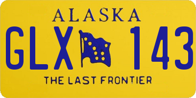 AK license plate GLX143