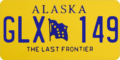 AK license plate GLX149