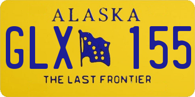 AK license plate GLX155
