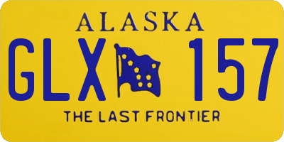 AK license plate GLX157