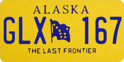 AK license plate GLX167