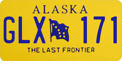 AK license plate GLX171