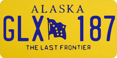 AK license plate GLX187
