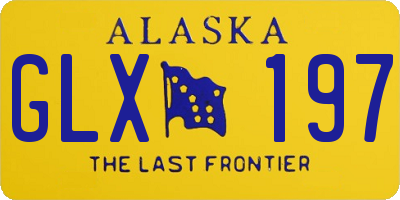 AK license plate GLX197