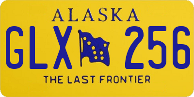 AK license plate GLX256
