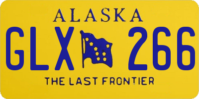 AK license plate GLX266