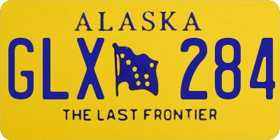 AK license plate GLX284