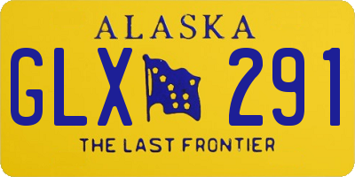 AK license plate GLX291