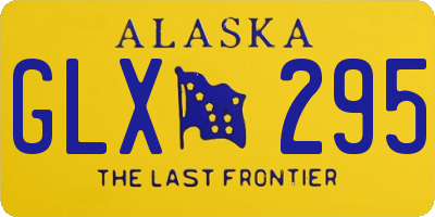 AK license plate GLX295