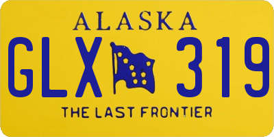 AK license plate GLX319