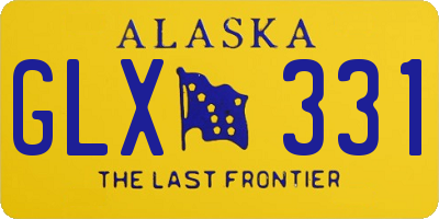 AK license plate GLX331