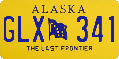 AK license plate GLX341