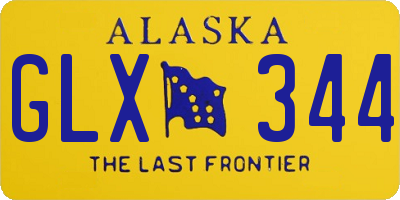 AK license plate GLX344