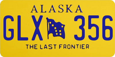 AK license plate GLX356
