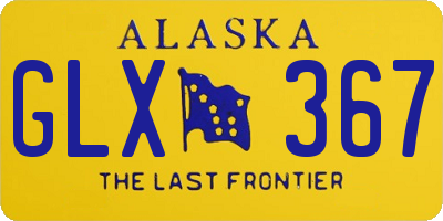 AK license plate GLX367